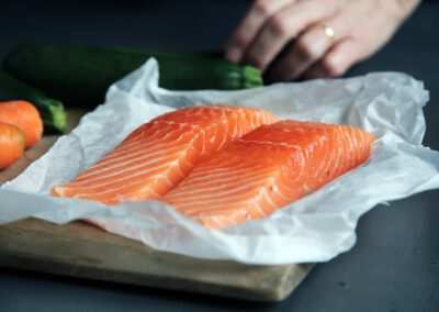 Salmon fillet (farmed fish)